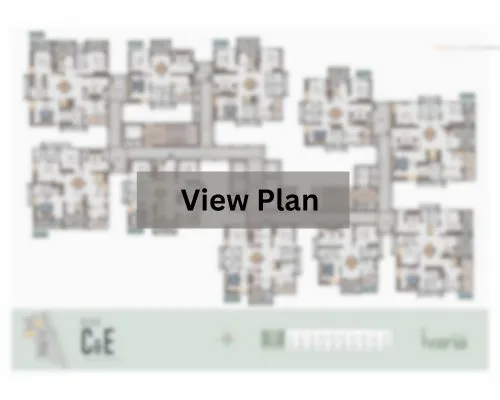 Floor plan layout for Lodha Crown apartments